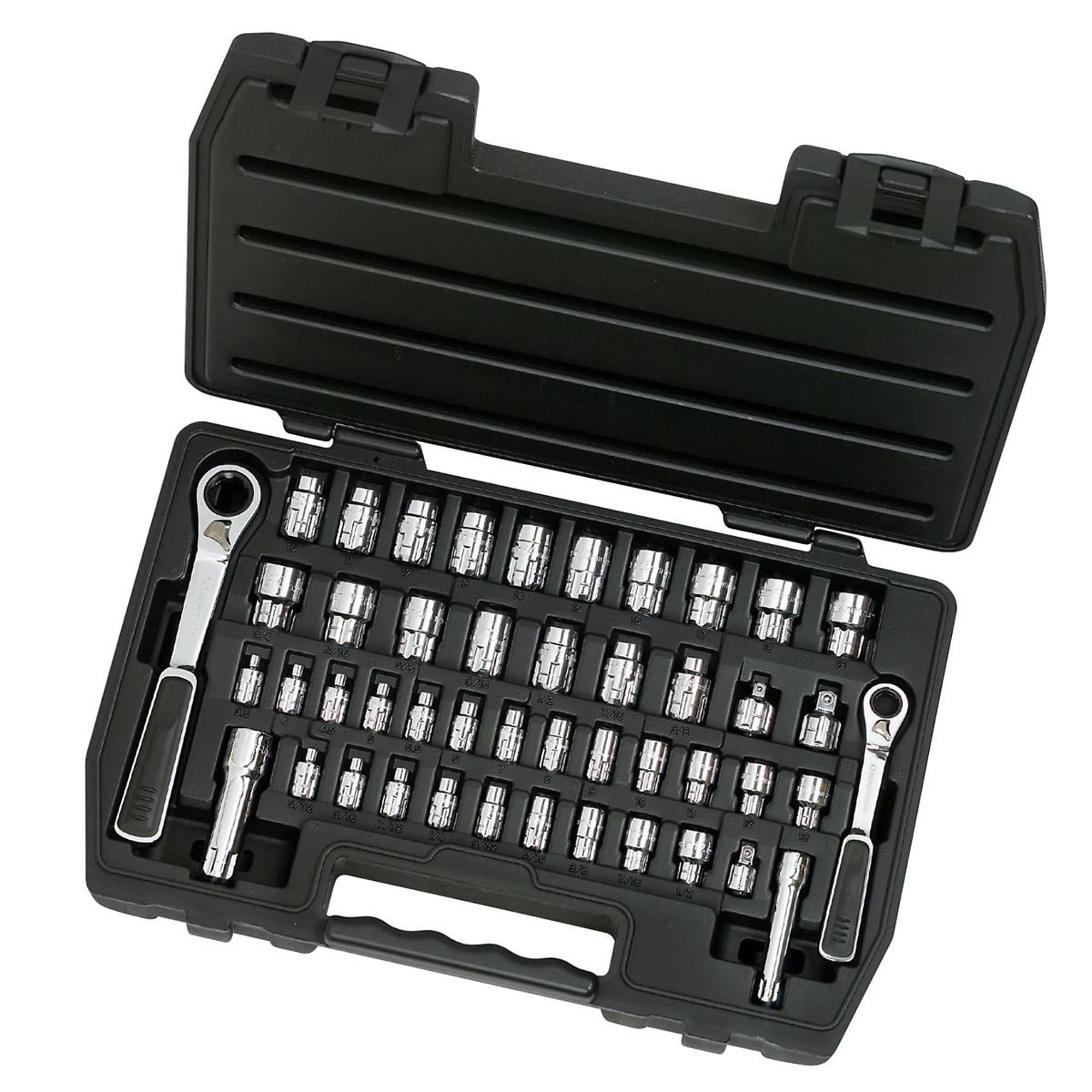 GearWrench GearRatchet Set — 46-Piece, 1/4in. & 3/8in. Drive, Model# KDT8946